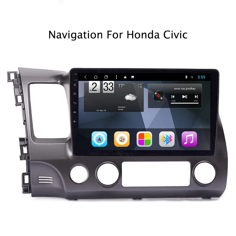 Navitopia четырехядерный Android 8 1 Автомобильная dvd навигационная система для Honda Civic 2004
