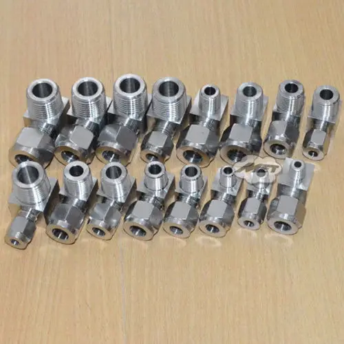 1/8 &quot NPT на 8 мм сжатия мужской локоть двойной наконечник из нержавеющей стали 304 |
