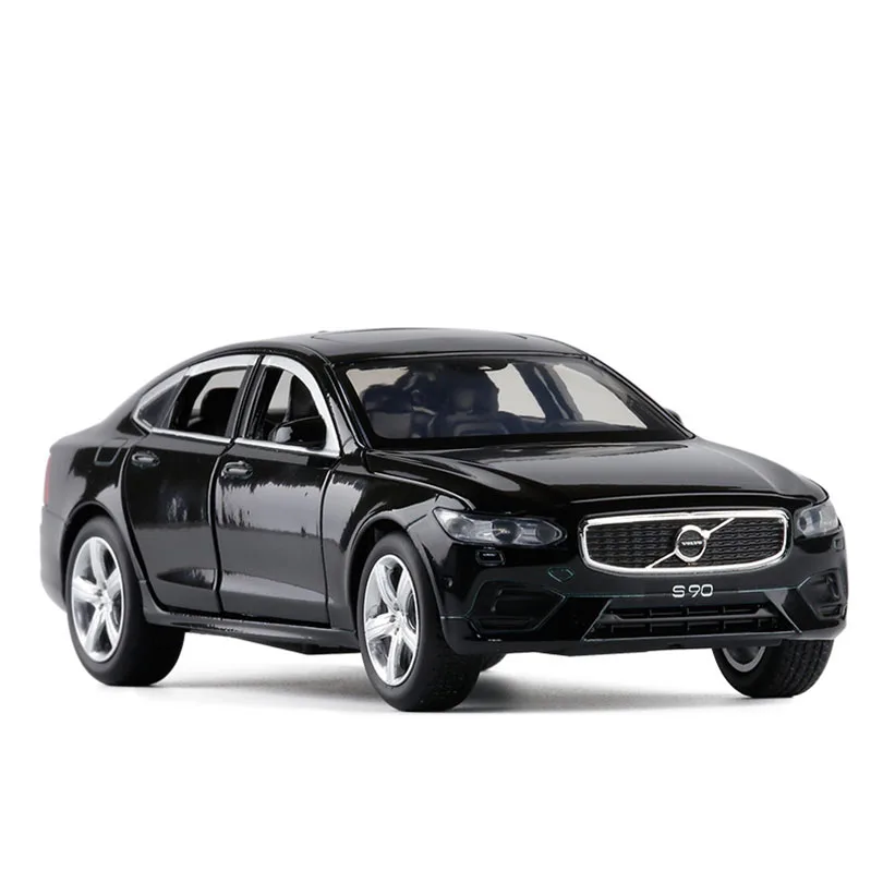 

Новая модель 2019 S90, модель автомобиля с имитацией, 6 открывающихся дверей, со звуком и светом, Детская Коллекция игрушечных автомобилей