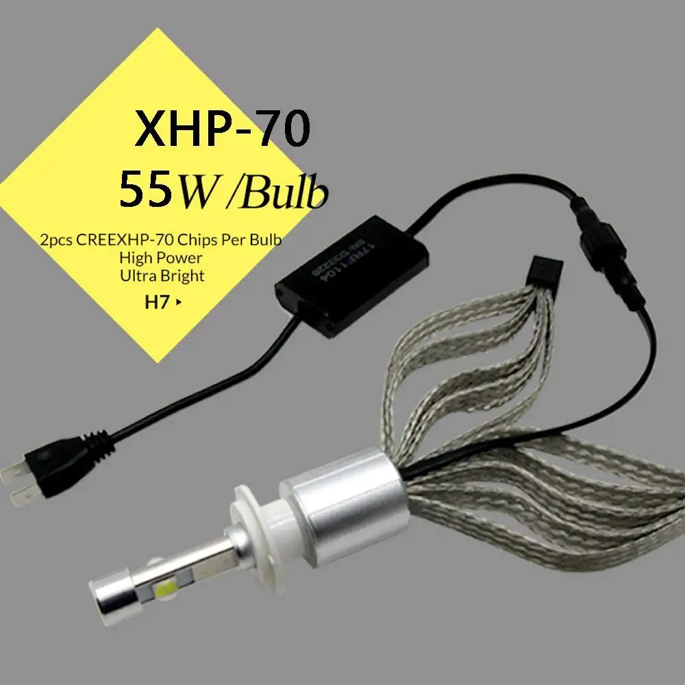 Набор H4 H7 H11 110 Вт 13200lm EMC Canbus светодиодный комплект фар Cree XHP70 чип H1 9012 9005 9006