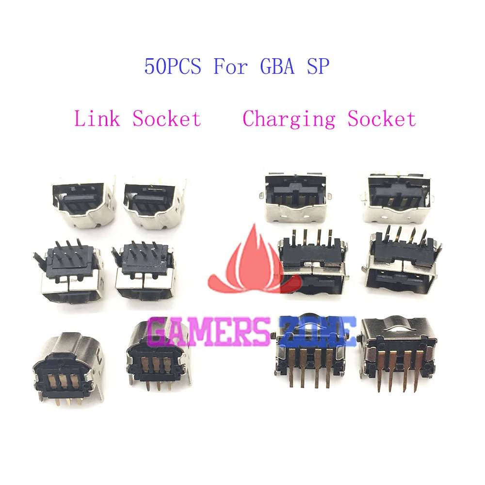 50 шт. разъем питания для NDS GBASP зарядного порта GBA SP|jack jack|jack powerjack port |