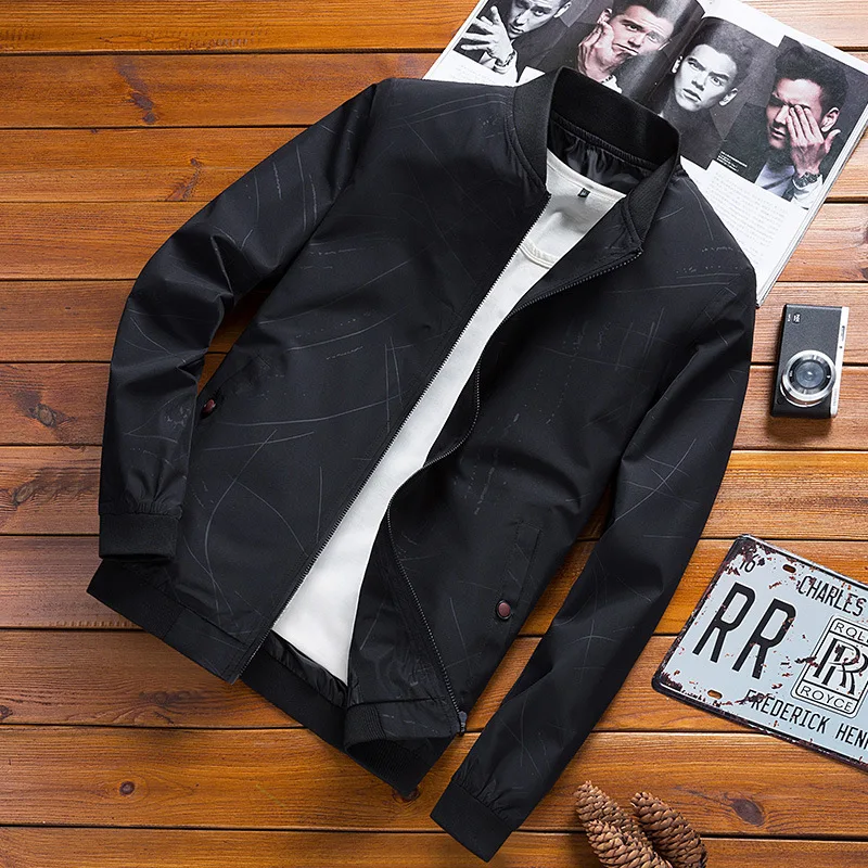 Демисезонная Мужская куртка новинка 2018 модные куртки мужские пальто