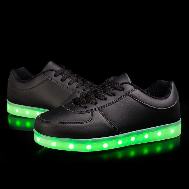2017 Led Shoes Girl &ampboy Light Up with Causal Luminous Sneakers Tenis Feminino Glowing Female Slippers | Детская одежда и обувь