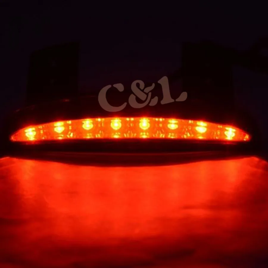 Новый мотоциклетный ДЫМ Len заднее крыло края светодиодный задсветильник для Harley