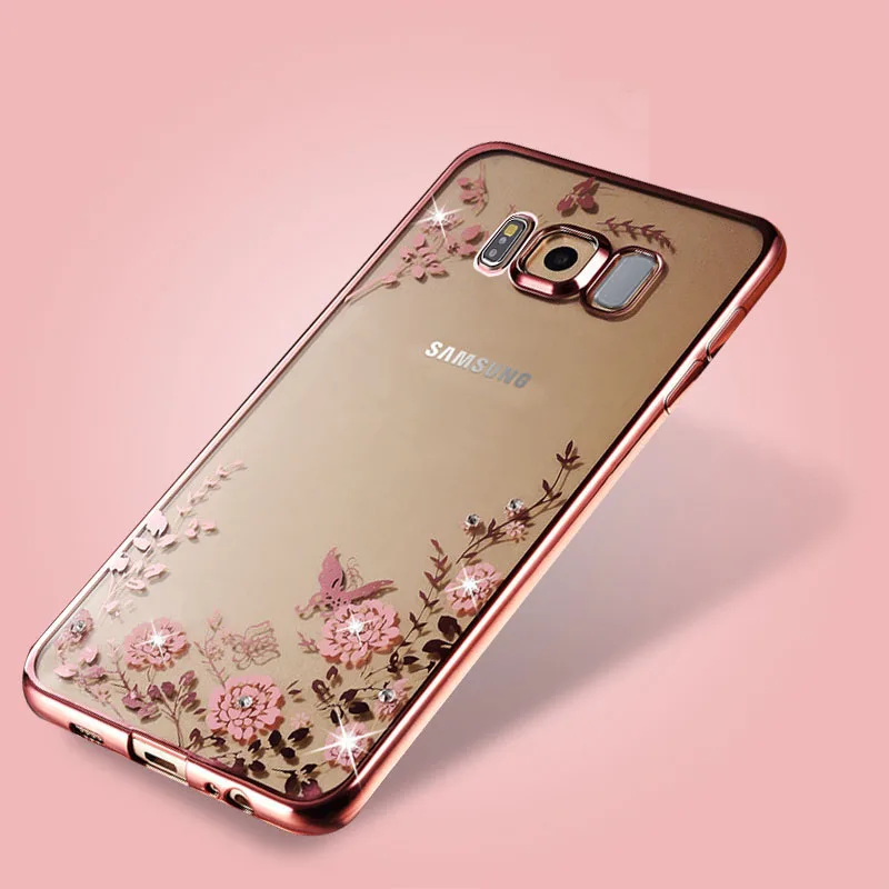 Yuetuo оригинальный роскошный золотой чехол из ТПУ для samsung galaxy S8 S8plus s 8 plus s8plus