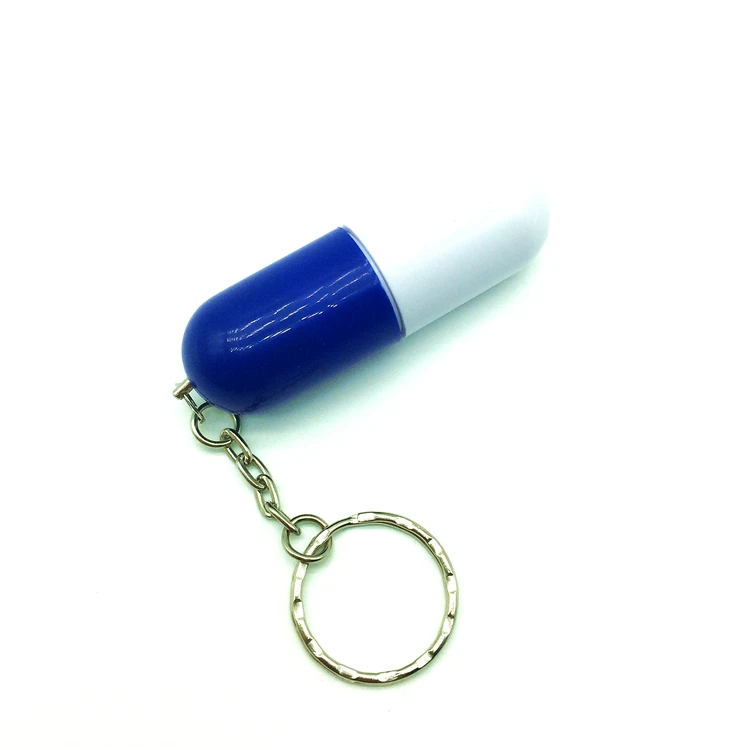 Blue USB флеш-накопитель в форме таблетки, 4 ГБ, 8 ГБ, 16 ГБ, медицинская карта памяти, usb 2,0, флешка, usb флеш-накопитель с цепочкой для ключей - Цвет: Blue
