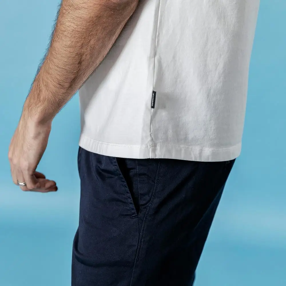 SIMWOOD 2019 летняя новая повседневная мужская футболка с принтом на спине модная из