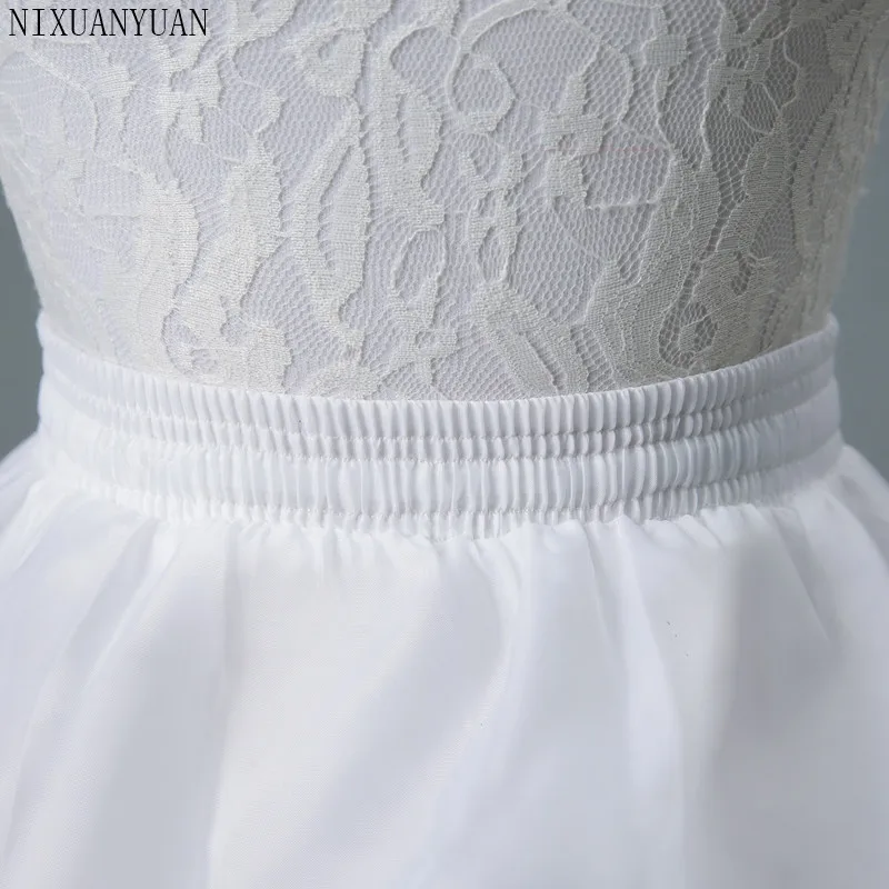 NEW 2 Hoops White A Line Long Flower Girl Dress Petticoat Kids Ballet Child Crinoline Tutu Skirts Girls Underskirt | Свадьбы и