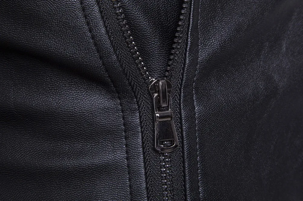 Куртка мужская мотоциклетная из натуральной кожи винтажная ветрозащитная