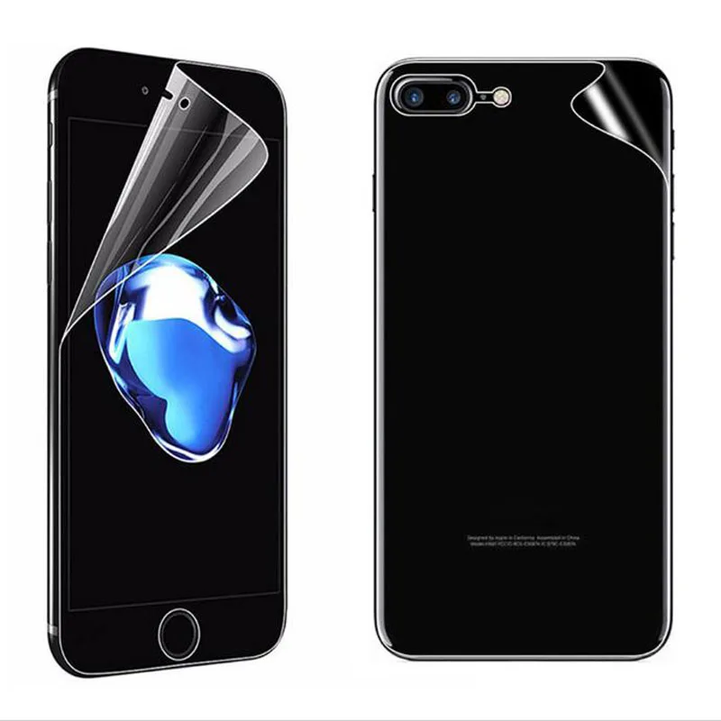 Защитная пленка для экрана мягкая прозрачная iPhone X XR XS 11 Pro MAX 7 8 Plus SE 2020 не стекло 0 1