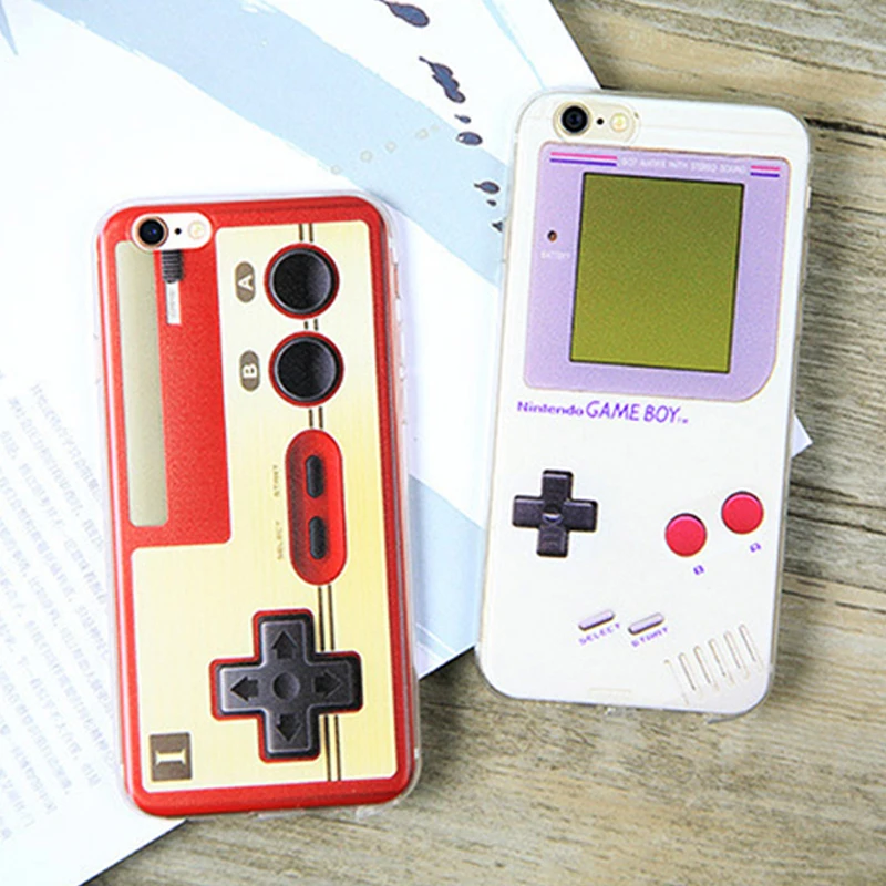 Funny Designs Retro Soft TPU coque For iphone 7 Camera Game Machine Cartoon Painted Cover iPhone 6 6s 8 plus Phone Cases |