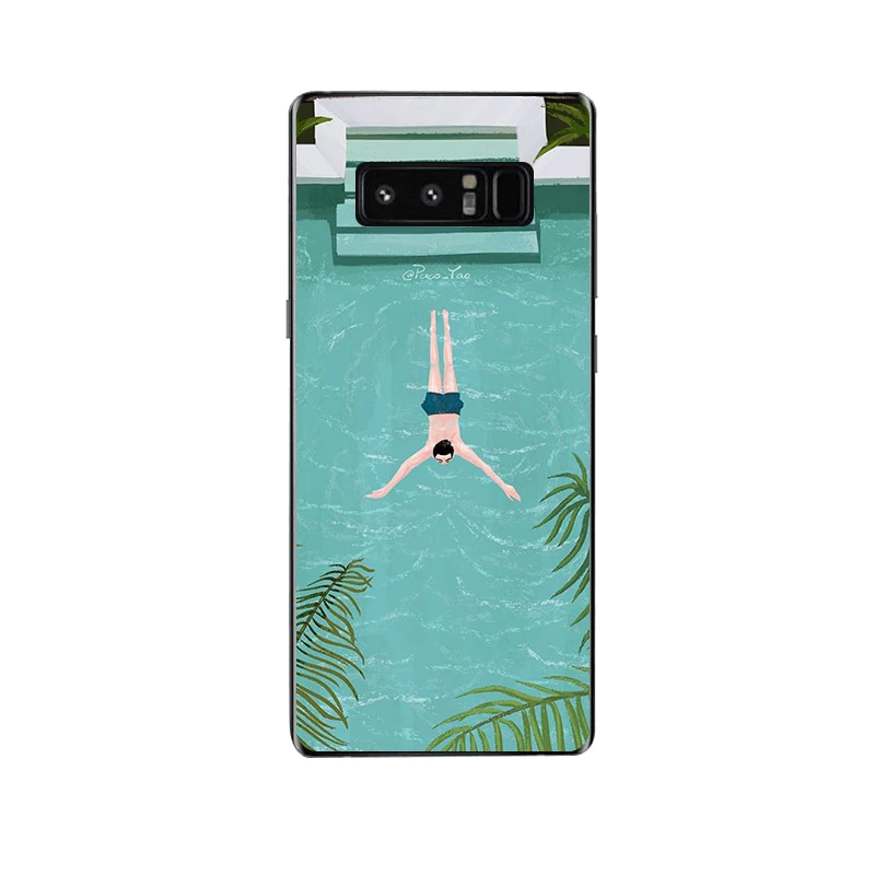 Cute Cartoon Plastic Phone Cases For Samsung Galaxy Note 8 Back Cover Coque Funda iPhone 6 Case iphone 6S 7 Plus Capa |