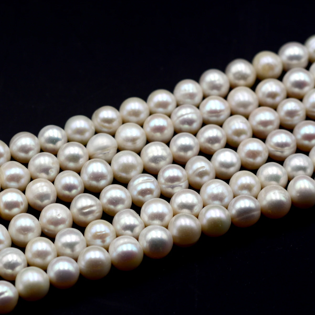 

Бесплатная доставка, натуральный жемчуг класса АА 11-12 мм, натуральный белый пресноводный жемчуг, круглые бусины для самостоятельного изгот...