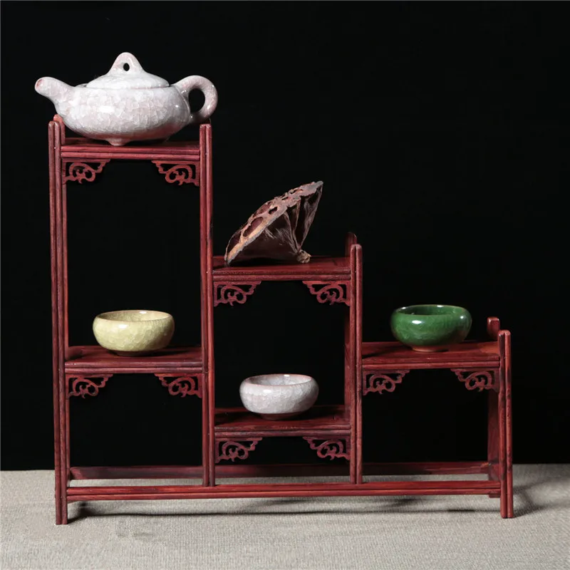 Изысканная деревянная полка выставочный держатель винтажная Домашняя