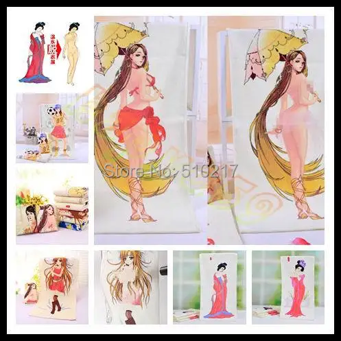 40pcs Novel sexy beauty soccer girl undressing magic towel heating undress discoloration face birthday Day gift | Дом и сад