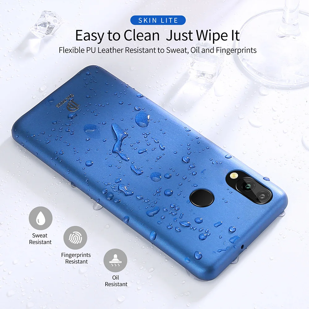 Чехол для huawei P Smart 2019 из мягкой искусственной кожи Funda противоударный защитный