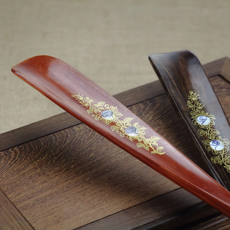 Площадь древесины красного дерева ручка shoehorn рожок для обуви удлиненные длинные