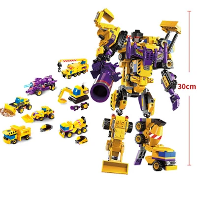 Enlete совместимый Legoed трансформации Марс войны бой солдат кубики для обучения
