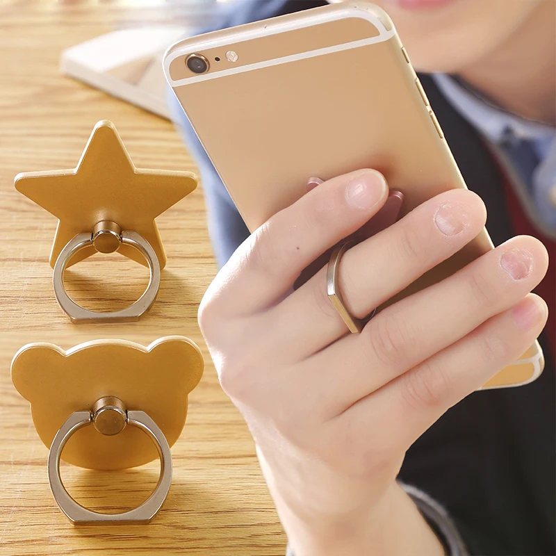 KINBOM лидер продаж Новинка звезды палец кольцо мобильного телефона держатель