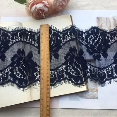 6M/Lot 12Colors Wide 17CM Mesh Eyelash Lace Trim Veil Wedding Dress Diy Fabric Craft Clothing Skirt Materials | Дом и сад