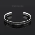 Лидер продаж XIYANIKE, серебряный цвет с серебряным покрытием, винтажный декоративный Рисунок в виде листьев, для женщин и мужчин