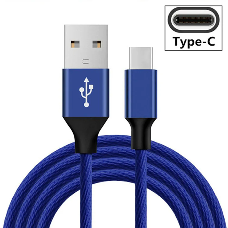 Быстрое Автомобильное зарядное устройство QC 3 0 4 USB порта Тип C нейлоновый кабель