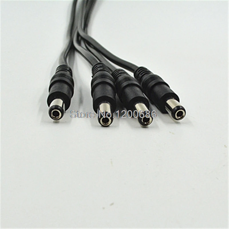 26awg от 1 до 4 способ DC мощность сплиттер кабель 40 см для камер видеонаблюдения DVR NVR