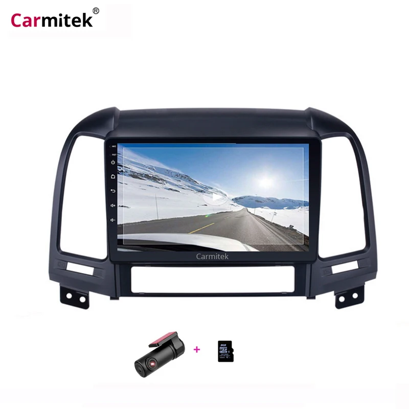 Android автомобильный Радио Мультимедиа Стерео Аудио плеер Navi gps 2Din для hyundai Santa Fe 2006 2007 2008 2009 2010 2011 2012 головное устройство