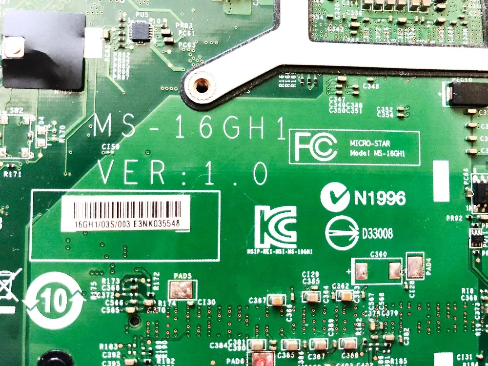 Оригинал для ноутбука MSI GP60 GE60 материнская плата I5 4200H GF840M 2 Гб MS 16GH1 VER 1 0