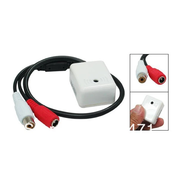 Звуковой Монитор 6 12 В для записи звука камеры видеонаблюдения с микрофоном|sound