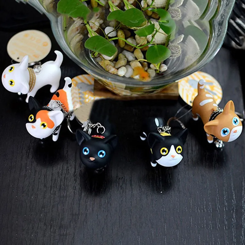 OPPOHERE Модный милый мультяшный кот кулон брелок для ключей котенок с котом