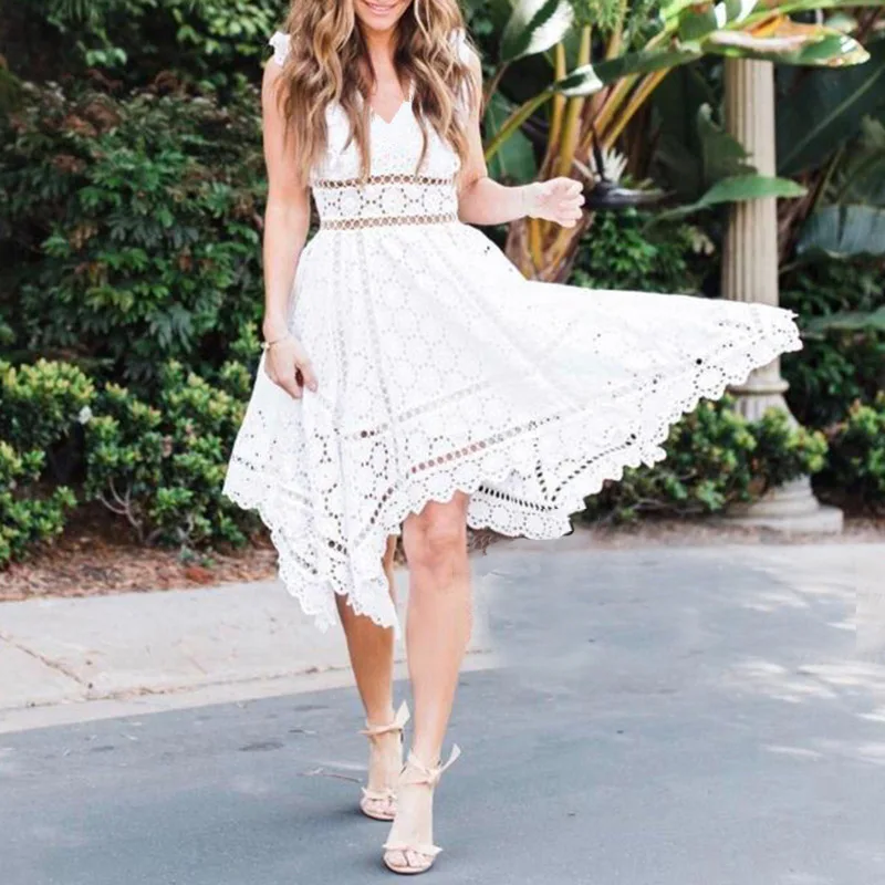 Женское дизайнерское платье Автопортрет милое белое ажурное кружевное