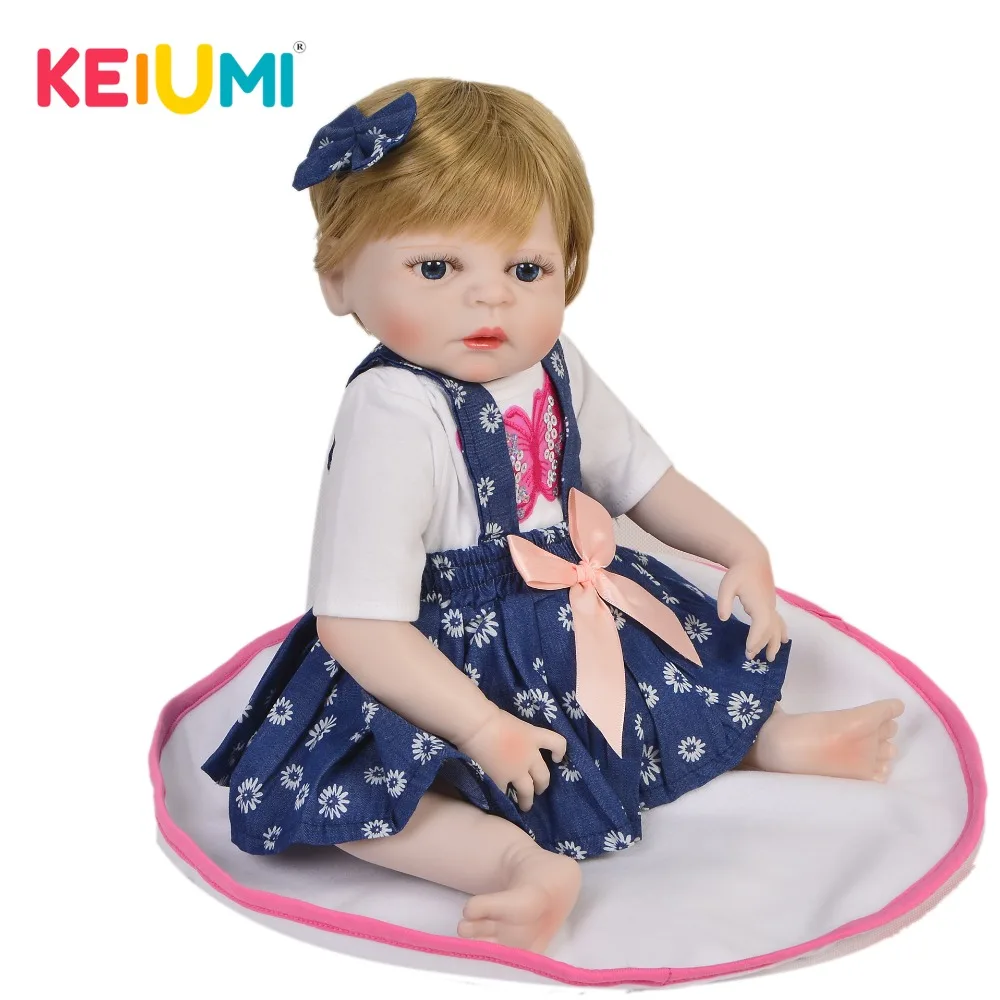 KEIUMI новый дизайн полностью силиконовая кукла реборн детская игрушка для подарок