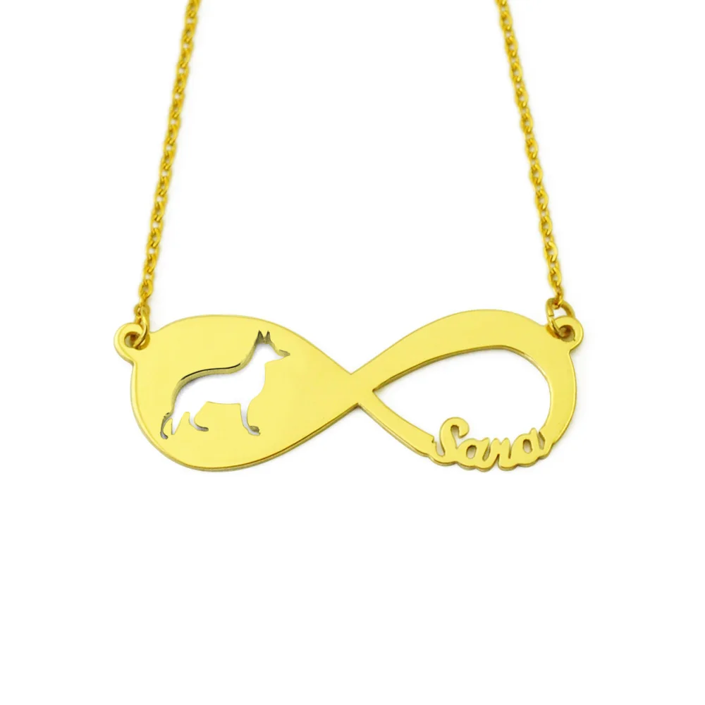 Памятная Подвеска для домашних животных подарок на заказ с именем немецкой овчарки любителей собак