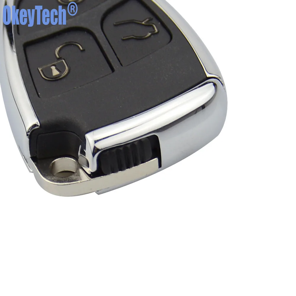 OkeyTech 4 кнопки новый стиль усовершенствованный корпус для ключей Fob чехол Mercedes Benz