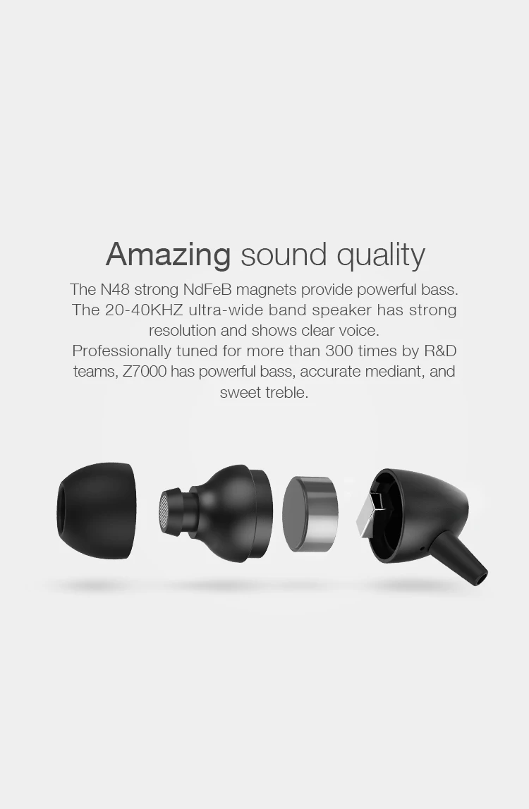 Roman Z7000A спортивные Bluetooth наушники с активным шумоподавлением/беспроводная гарнитура для телефонов и музыки