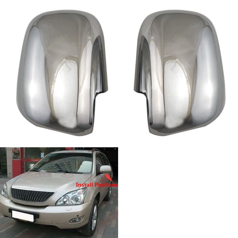 Подходит для LEXUS RX330 2003 накладка на зеркало заднего вида автомобиля украшение автомобиля аксессуары отделка Стайлинг Хром ABS