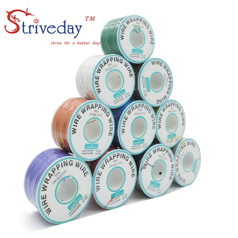 Одножильный медный провод OK line 250 м 30awg печатная плата летающая линия PCB jumper