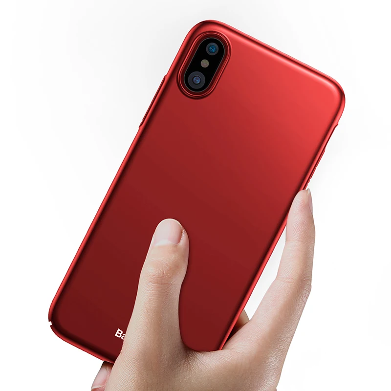 Baseus Ultra thin Protection Case for iPhone X Fashion Anti-fingerprint Phone Apple Silm Back Protective Cover |