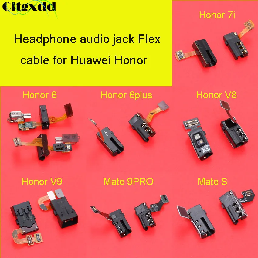 Cltgxdd новые наушники аудио разъем гибкий кабель для Huawei mate S 9pro / Honor 6 6plus V8 V9 7I