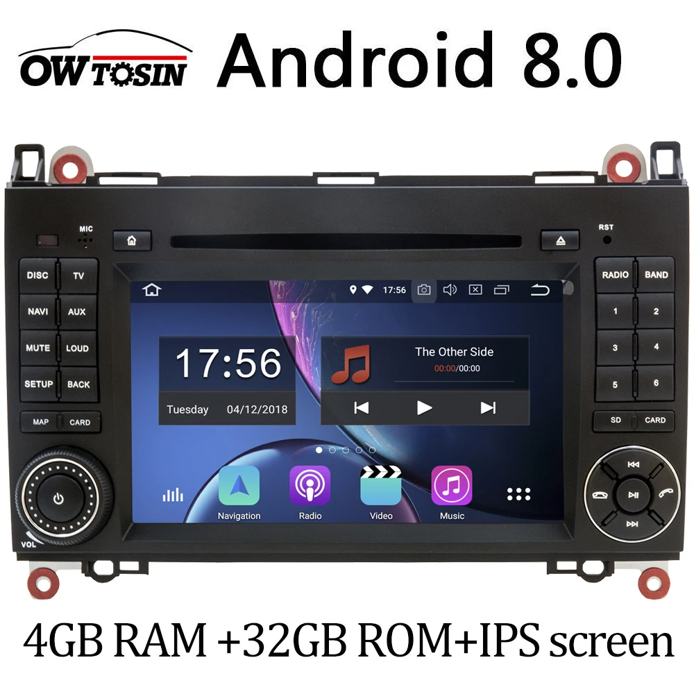 Автомобильный DVD плеер IPS Android 8 0 для Mercedes Benz B200 W169 W245 W906 Sprinter Viano Vito GPS радио стерео