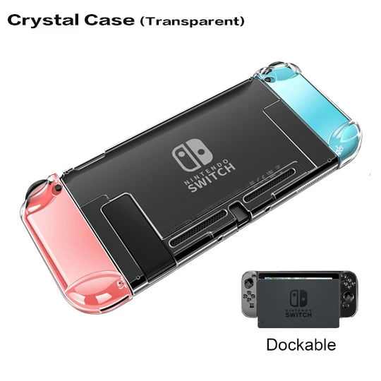 Crystal Case Портативный чехол для kingd Switch, сумка для хранения, Жесткий Чехол для Nitendo Switch NS, аксессуары для консоли, Дорожный Чехол, тонкая сумка NX - Цвет: Crystal Case