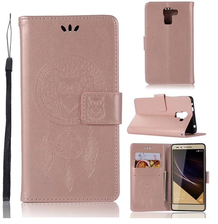 Телефон Etui для Coque huawei Honor 7 чехол Роскошные Сова кожаный бумажник откидная крышка для Huwawei Honor 7 Honor7 Capinha hawei Huawey