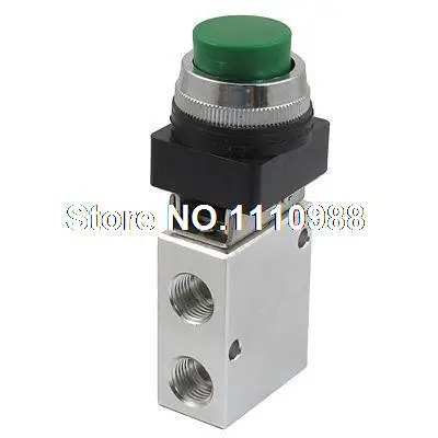 

1/4" PT Green Push Button 3/2 Way Pneumatic Mechanical Valve JM-322PPL