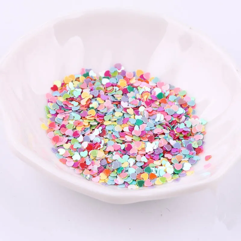 heart 2 mixed color 17 цветов 25 г 4 мм полые формы сердца ПВХ свободные блестки набор глиттеров для дизайна ногтей маникюр свадебные конфетти украшения - Цвет: heart 2 mixed color