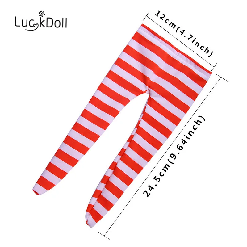 Полосатые Леггинсы LUCKDOLL 18 дюймов американская кукла 43 см аксессуары для одежды