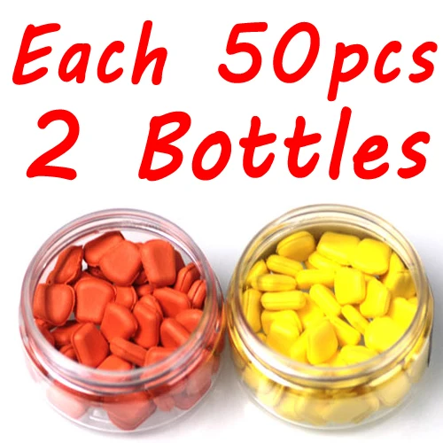 each 50pcs 50 шт/бутылка поддельные Маисовые приманки плавающие искусственные кукурузы всплывающие приманки для ловли карпа всплывающие приманки для волос пена - Цвет: each 50pcs