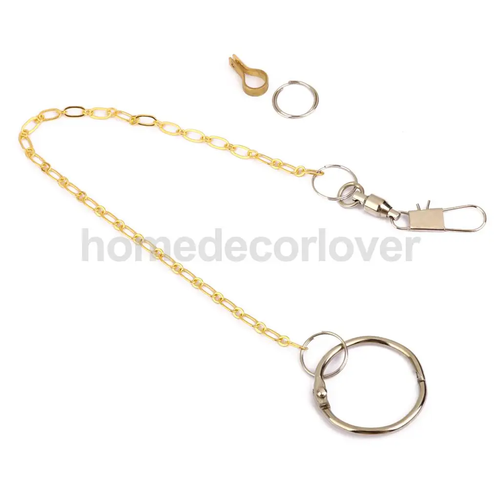 

30cm Metal Aratinga Solstitialis Pionites Parrot Swing Foot Chain Bird Toys