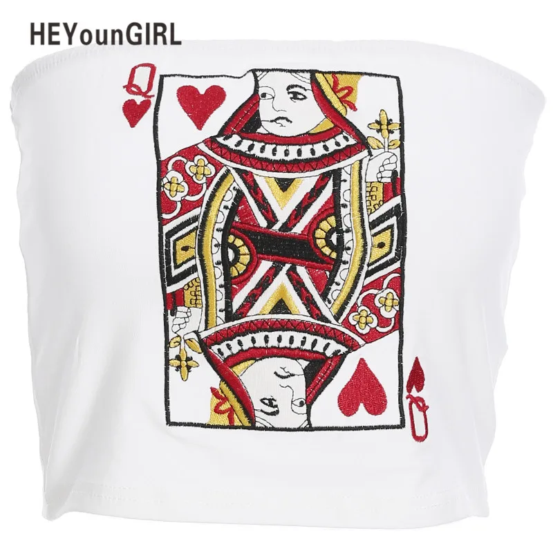 HEYounGIRL, вышивка, белый, без бретелек, Короткие топы, футболки, летние, сексуальные, бандо, топ, бюстгальтер, женская мода, уличная одежда, обёрточная бумага, грудь, Топ