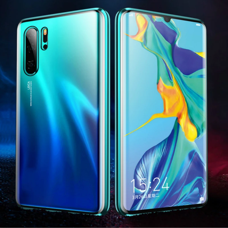 Магнитный абсорбирующий металлический стеклянный чехол Mzxtby для Xiaomi Mi 9 Se Redmi Note 7